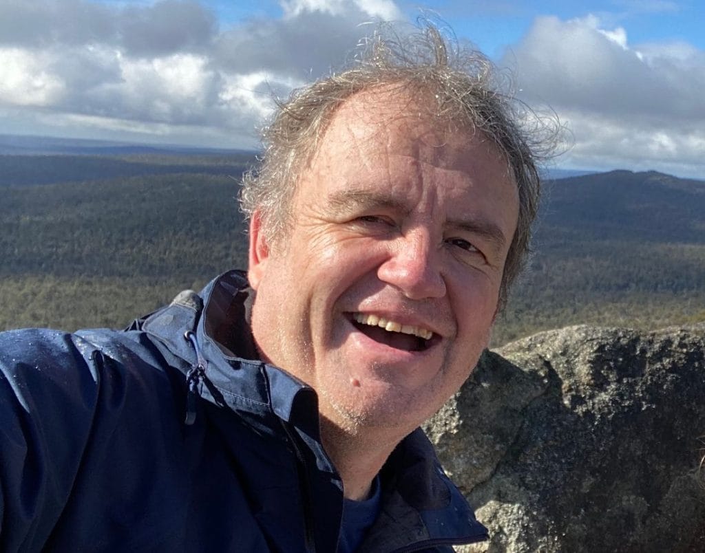 didier hiking founder of lifetrail on mt cuthbert