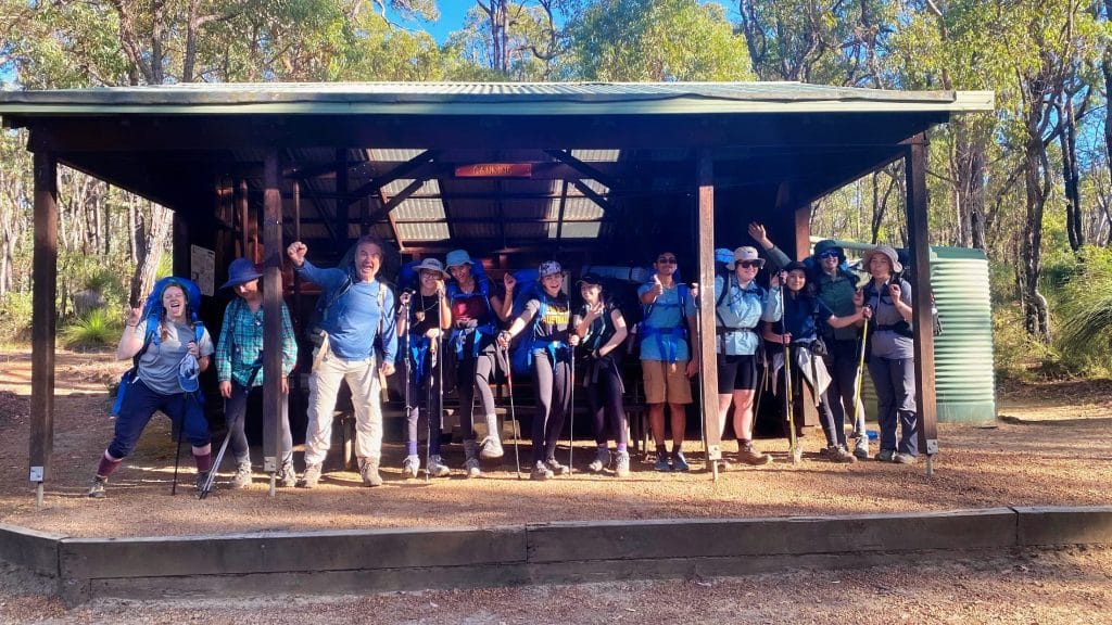 group at the canning campsite