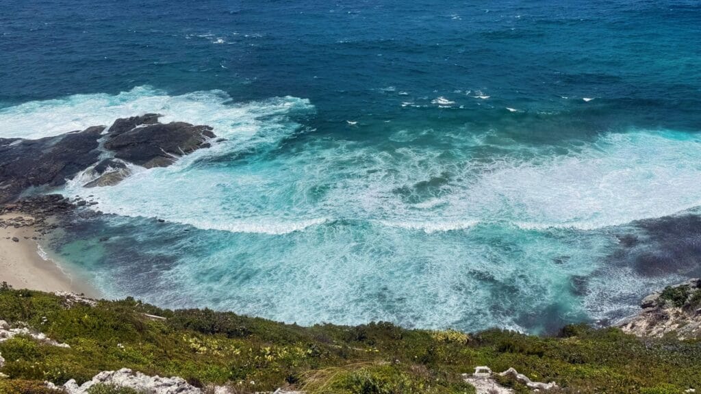 crashing waves near Denmark