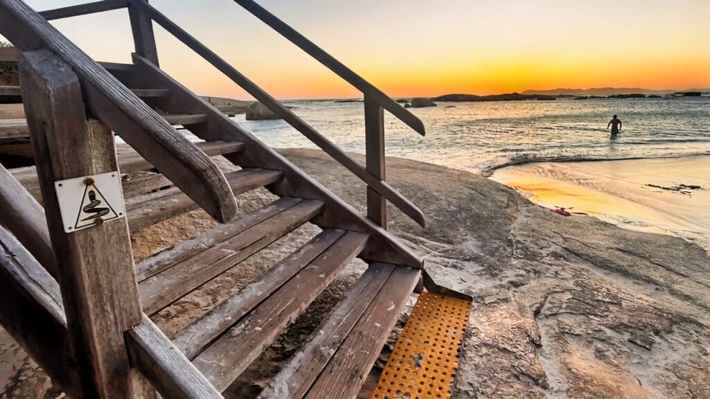 Greens pool steps