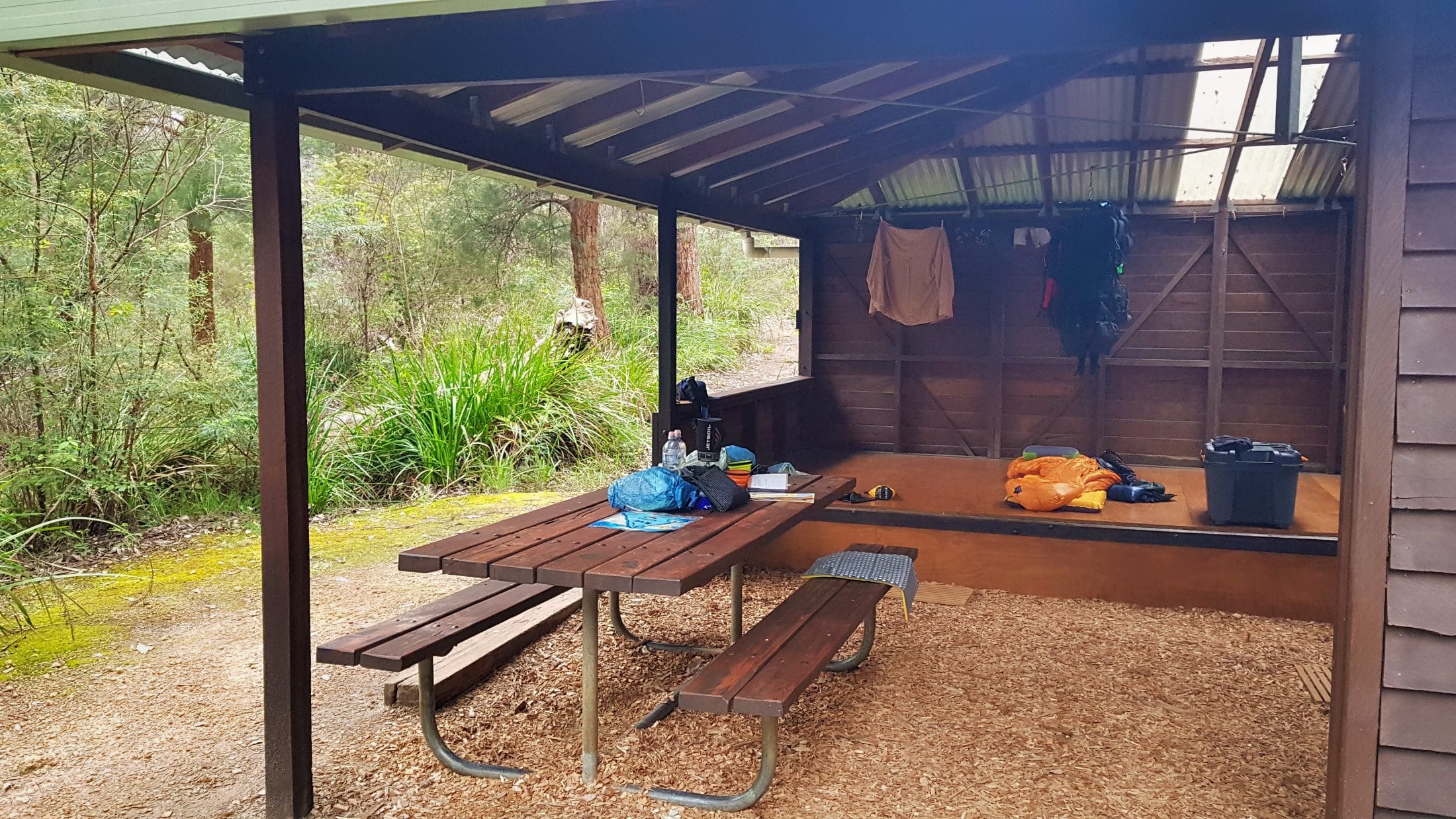 Bibbulmun track campsite open hut