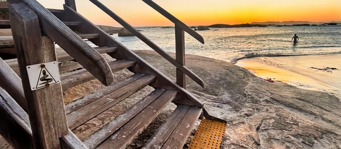 Greens pool steps